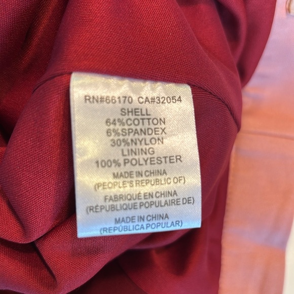 🔥SALE Anthropologie "Hutch Milan" Color Blocked Mini Wine & Pink Skirt 4 - Picture 10 of 10